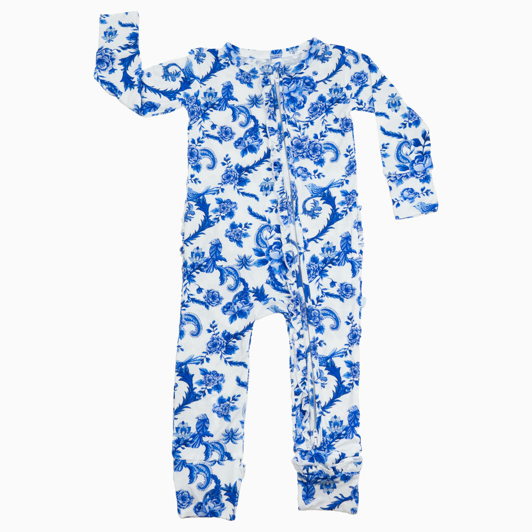 Blue Porcelain Footies