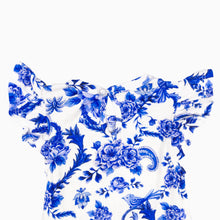 Load image into Gallery viewer, Blue Porcelain Dress and Headband Set
